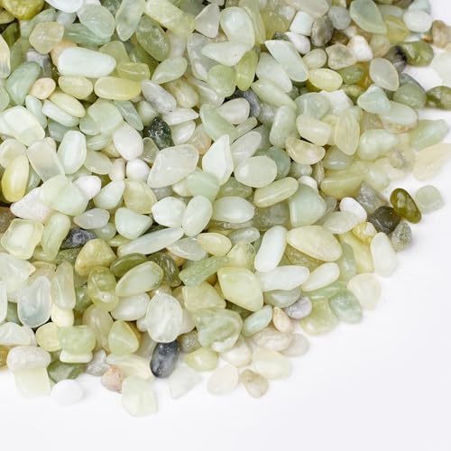 2.5 lbs Jade Pebbles for Indoor Plants, 1/5 Inch Succulent and Cactus Pebbles, Decorative Gravel for Vases, Bamboo,Terrarium, Crafts, Cactus - color: Jade 1/5 Inch