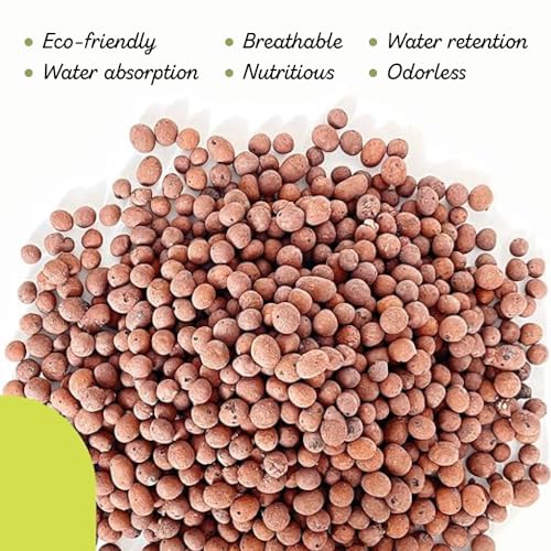 PGN Clay Pebbles LECA 20 Liters (8 lbs) for Hydroponics & Plants - size: 20 Liters (8 Pounds)