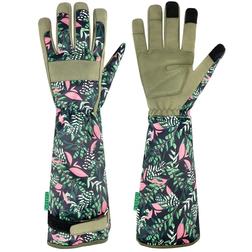 Gardening Gloves for Women, Rose Pruning Gloves Thorn Proof, Breathable, Anti Scratch, for Yard & Outdoor Work - size: Small