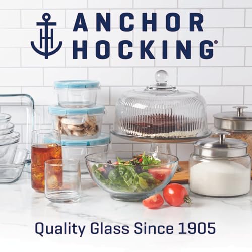 Anchor Hocking 1.5 Gallon Montana Glass Jar with Lid (2 piece, brushed metal, dishwasher safe) - size: 1.5 Gallon (Individual)