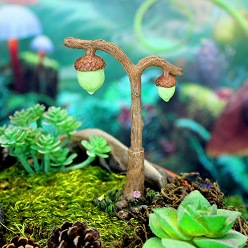 NW Wholesaler 4.5 Inch Miniature Fairy Garden Acorn Lamp - Supplies, Furniture, Tools, and Accessories for Fairy Gardens - size: Acorn Lamp