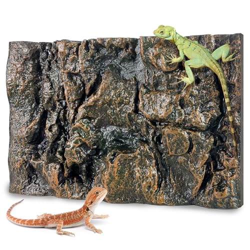 17.7x11.8in Rock Terrarium Background, Yellow - color: yellow-17.7"*11.8"（1pcs）