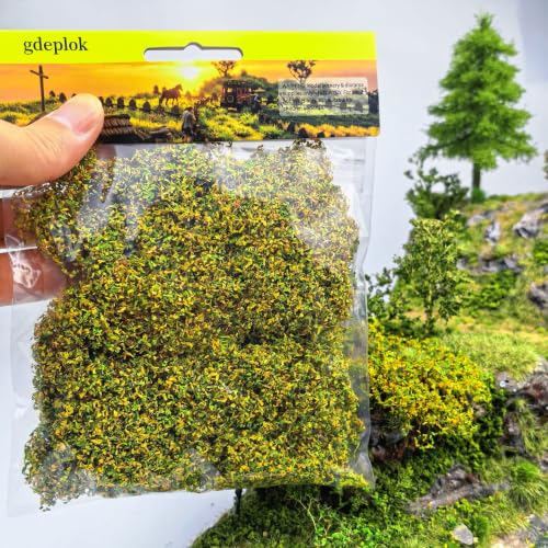 Miniature Shrubs & Bushes for Wargaming Terrain, 0.53 oz Realistic Foliage Model Kit for Railroad Scenery, Sand Table Dioramas & Battlefield Landscape Decor (Autumn Harvest) - color: Autumn Harvest
