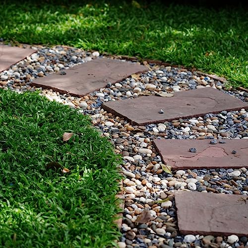 YISZM 20lbs Aquarium Rocks, 5/8" Natural River Rocks for Plants | Decorative Polished Mixed Pebbles for Fish Tank, Landscaping, Gardening, Flower Pots, Vase Fillers, Indoor Water Fountains - size: 5/8 Inch