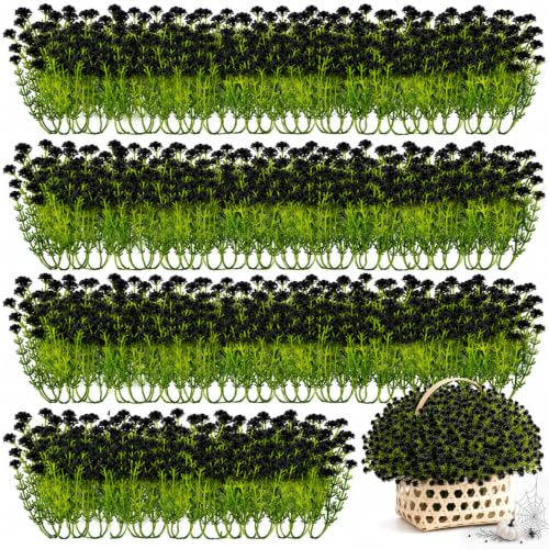 RAINFLOW Baby Breath Flowers Artificial - 100pcs Tiny Artificial Flowers - color: Black, size: 100 PCS