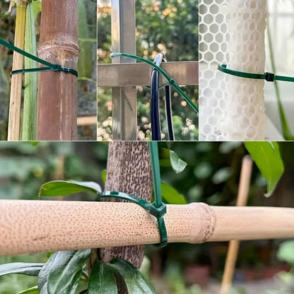 100PCS Reusable Plant Binding Twine Heavy-Duty Nylon Individually Wrapped Garden Straps for Indoor Support and Plant Training, 3x200mm - color: 3x200mm