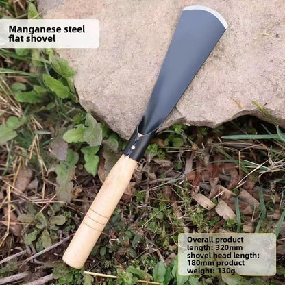 Mini Garden Tool Set 3 Piece, Iron Succulent Tools with Wooden Handles, Hand Trowel Transplant Shovel and Rake Kit for Planting, Repotting, Weeding, Indoor Outdoor Gardening