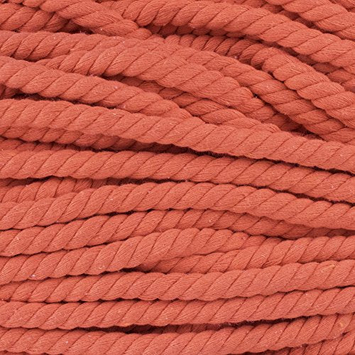 Natural Twisted Cotton Rope - Soft But Strong - Assorted Colors - 1/2 Inch Diameter (Orange, 10 Feet) - color: Orange, size: 10ft