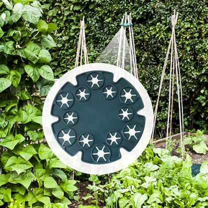 1 Piece Garden Plant Bracket Flower Column Climbing Plants Support Frame Sweet Pea Bean Vine Stake Connector Cane Rack Holder 13.5 * 0.8cm - color: Green 1pc
