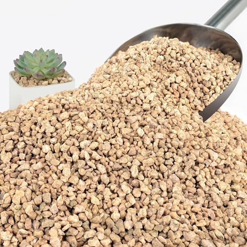 NUPICK 3lb Maifanitum Stones for Succulent, 1/8"-1/4" Rocks for Bonsai | Decorative Golden Pea Gravel for Cactus, Small Pebbles for Indoor Plants Soil Covers, Vases Fillers, Aquarium, Top Dressing - color: Gold, size: 3 Lb