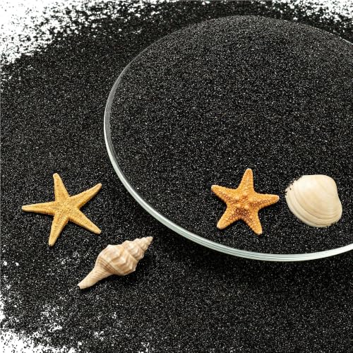 NUPICK 0.4-0.8mm Black Aquarium Sand, 3lbs Substrate for Fish Tank, Garden - color: Black, size: 3lb