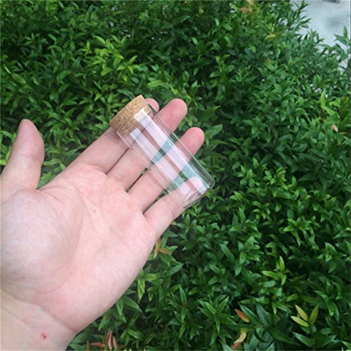 30x70mm 30ml Glass Vials Jars Test Tube with Cork Stopper Empty Glass Transparent Clear Bottles 12pcs (12, 30ml-30x70mm) - size: 30ml-30x70mm