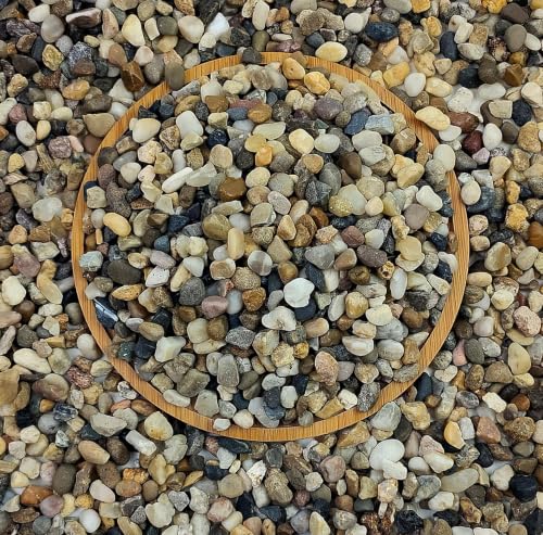 FANTIAN 10 lbs Pea Gravel for Landscaping,1/4 Inch Aquarium Gravel - size: 1/4 Inch