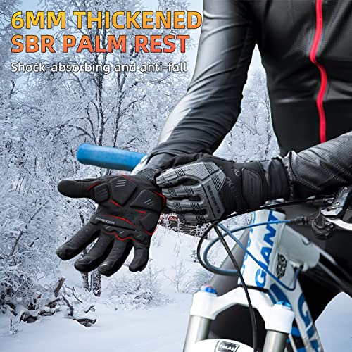 ROCKBROS Mountain Bike Gloves Dirt Bike Motorcycle Cycling with 6MM Gel Pad - size: US XL = Asian XXL