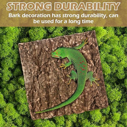 JMIATRY 4PCS Reptile Cork Bark 12x12 Inch Large Cork Bark Flats for Reptile | Natural Cork Background forTerrarium, Reptile Terrarium, DIY Background Climbing Wall, Gecko Snake Vivarium Decor