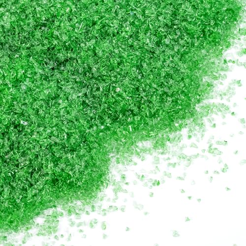 Dark Green Fine Crushed Glass for Resin Art & Crafts - color: Dark Green