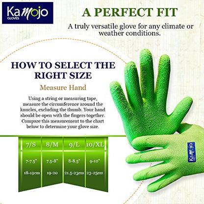 Bamboo Gardening Gloves Women Men - Puncture Resistant Gloves 95% Rayon Derived from Bamboo & 5% Spandex - size: Medium, style: 1 Pair
