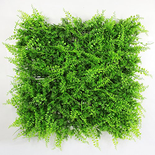 ULAND 12pcs 20"x20" Artificial Greenery Wall Panels, Grass Backdrop - color: A038