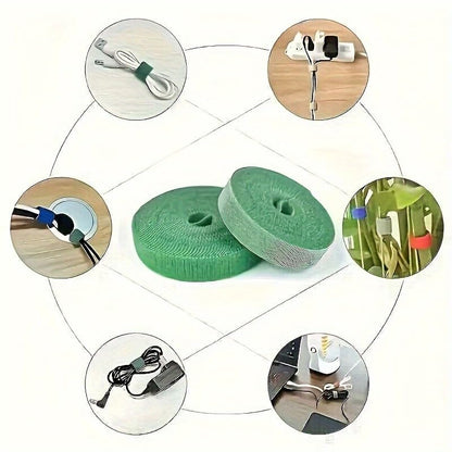 590.55 Inches / 3 Rolls Reusable Plant Ties - Green Flexible Support Straps for Vines, Flowers and Garden Plants - Ideal for Indoor and Outdoor Use, The Top Choice for Gardening Enthusiasts