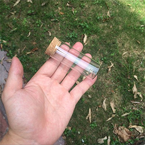 30x75mm 35ml Glass Vials Jars Test Tube With Cork Stopper Empty Glass Transparent Clear Bottles 12pcs (12, 35ml-30x75mm) - size: 35ml-30x75mm