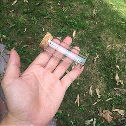 30x75mm 35ml Glass Vials Jars Test Tube With Cork Stopper Empty Glass Transparent Clear Bottles 12pcs (12, 35ml-30x75mm) - size: 35ml-30x75mm