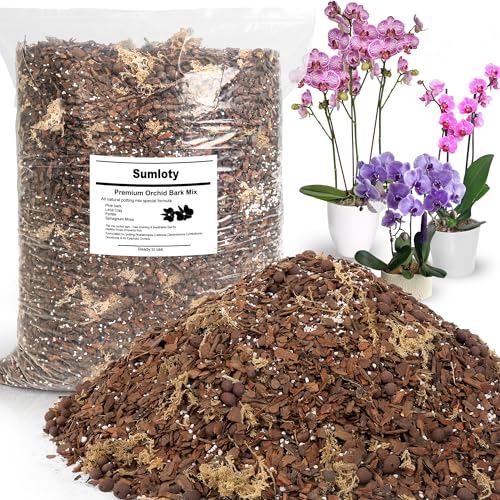 Orchid Bark Potting Mix, Orchid Soil Mix with Pine Bark, Ready to Use, 29QT - size: 29QT
