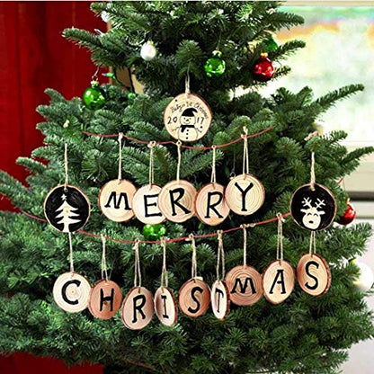 Unfinished Natural Wood Slices 30Pcs 2.75-3.1 inch Wood Coaster Pieces Craft Wood kit Predrilled with Hole Wooden Circles Great for Arts and Crafts Christmas Ornaments DIY Crafts Rustic Wedding - size: 30 Pcs 2.75-3.1 inch