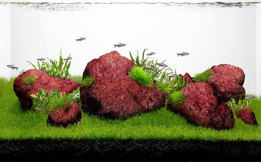 LANDEN Red Lava Rock 16lb Aquarium Rocks Stones for Fish Tank Decor - size: 03 Red Lava Stones（3-10inch,16lbs）