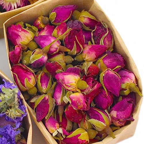 9 Bags Set Dried Flowers - Candle Making Soap Making DIY Candel Natural Flowers-,Lily,Don't Forget Me,Lavender,Mint Leaf,Rose Petal, Red Rose,Globe Amaranth,Chrysanthemum. - color: Stylea 9 Bags*0.3oz