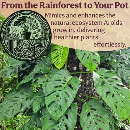 Craft Aroid Potting Mix- Elite Organic Alocasia, Philodendron, Monstera Soil Mix, Chunky, Well Draining Potting Soil for Indoor Plants, All Tropical Plants & Houseplants, Sustainable & Peat Free 4QT - size: 4 Quart