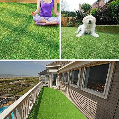 Petgrow Pet Pad Artificial Grass Turf 5.5'x6.5' - Realistic Thick Synthetic Fake Grass Mat for Outdoor Garden Landscape Dog Faux Grass - size: 5.5 FT x 6.5 FT (35 Square FT)