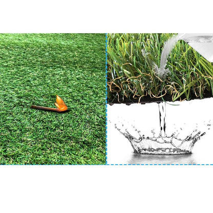 Petgrow Artificial Grass Turf -8FTX82FT(656 Square FT)- Realistic & Thick Synthetic Fake Grass Mat for Outdoor Garden Landscape Pet Dog Grass Rug Faux Turf - size: 8 FT x 82 FT (656 Square FT)