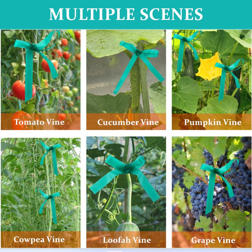 Garden Stretch Tie Tape 1" Wide 150 Feet Non-Sticky Reusable Stretchy Garden Plant Ties Thick Sturdy Stretchable Plant Tape Green Vinyl Stake Ribbon for Tomatoes, Grapes, Flowers and Trees - size: 1 inch x 1 Roll