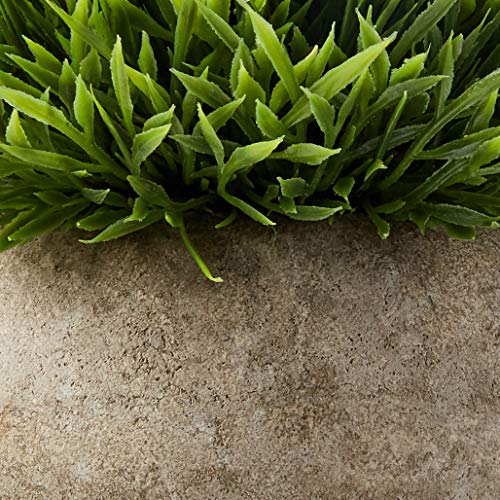 Ogrmar Mini Plastic Faux Plants in Pot/Small Topiary Shrubs Green Grass | Small Fake Plant in Pot Fake Greenery No Maintenance Needed, Lightweight, Adds Natural Style to Bathroom, House Decorations - color: Green Grass