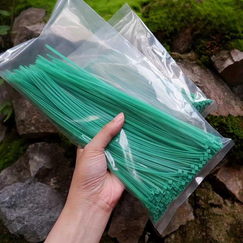 100PCS Reusable Plant Binding Twine Heavy-Duty Nylon Individually Wrapped Garden Straps for Indoor Support and Plant Training, 3x200mm - color: 3x200mm