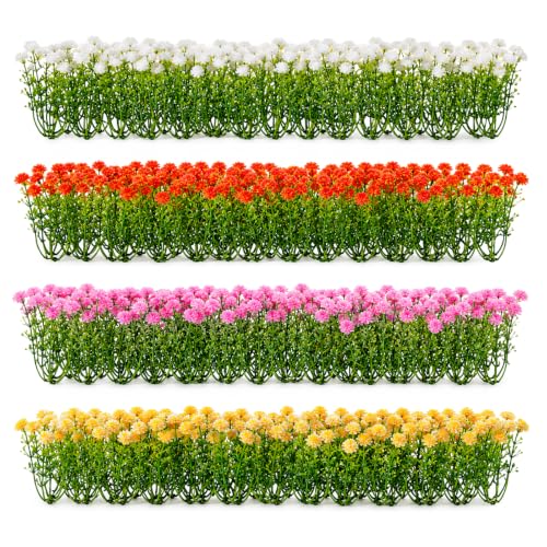 100Pcs Baby Breath Artificial Flowers, 3.74 Inch Miniature Flowers
