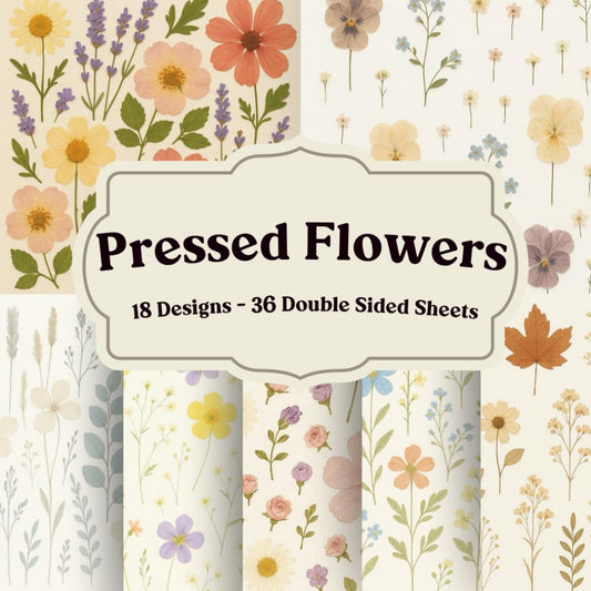 Pressed Flowers: Herbarium-Inspired Botanical Designs for Scrapbooking and Journaling