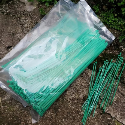 100PCS Reusable Plant Binding Twine Heavy-Duty Nylon Individually Wrapped Garden Straps for Indoor Support and Plant Training, 3x200mm - color: 3x200mm