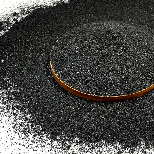 FANTIAN 10 lb Black Aquarium Sand, Fish Tank Sand Aquarium Substrate Gravel | Aquarium Sand for Freshwater Tank, Shrimp, Turtle, Terrariums, Aquatic, Plant, Fire Pits, Candle, Vase, Crafts - color: Glossy Black, size: 10 LB