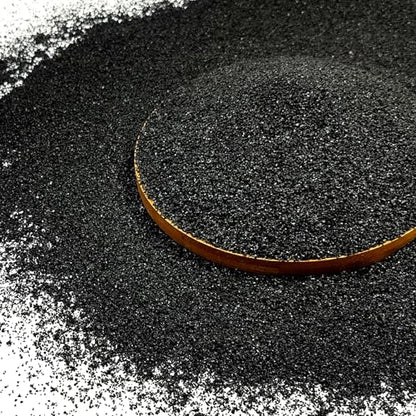 FANTIAN 10 lb Black Aquarium Sand, Fish Tank Sand Aquarium Substrate Gravel | Aquarium Sand for Freshwater Tank, Shrimp, Turtle, Terrariums, Aquatic, Plant, Fire Pits, Candle, Vase, Crafts - color: Glossy Black, size: 10 LB