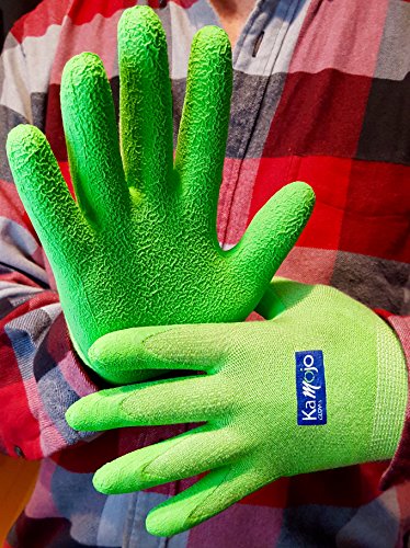 Bamboo Gardening Gloves Women Men - Puncture Resistant Gloves 95% Rayon Derived from Bamboo & 5% Spandex - size: Medium, style: 1 Pair
