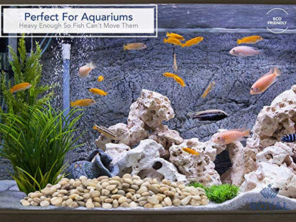 Royal Imports River Rocks, Aquarium Gravel – Light 1"- 1.5" - 5 lbs | Decorative Ornamental Vase Filler Pebbles for Potted Plants, Terrariums, Vases, Succulents, Fish Tank Gravel, DIY & Crafting - size: Medium - 5 lbs, style: Light