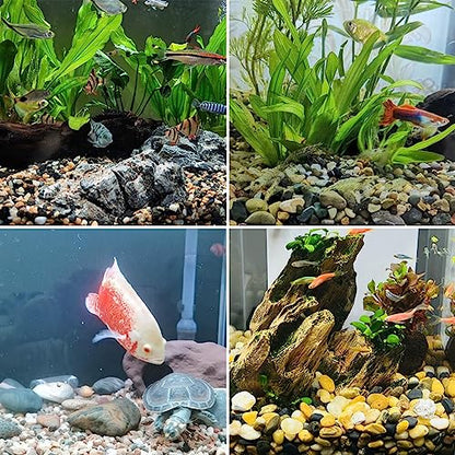 40LB Aquarium Gravel, 1/4" Pea Gravel for Fish Tank, Small River Rocks for Garden Decoration, Landscaping, Vase Filling, Flower Pot Paving（4-8MM） - size: 40LB, style: 4-8MM