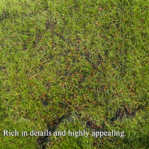 ACRYCS Fake Green Moss Roll Table Runner Artificial Moss for Indoor Plants 39" x 79" Faux Grass for Fairy Garden Grass Wall Crafts DIY Table Centerpieces Fairy Woodland Floral Wedding 100x200cm