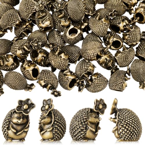 Civaner Mini Brass Figurines, 50 Pcs, Hedgehog - style: Hedgehog
