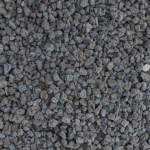 Black Lava Rocks for Plants Natural Horticultural Volcanic Rock (1/4" Size) (Mined in USA) (5-lb Bag) - size: 5-lb Bag