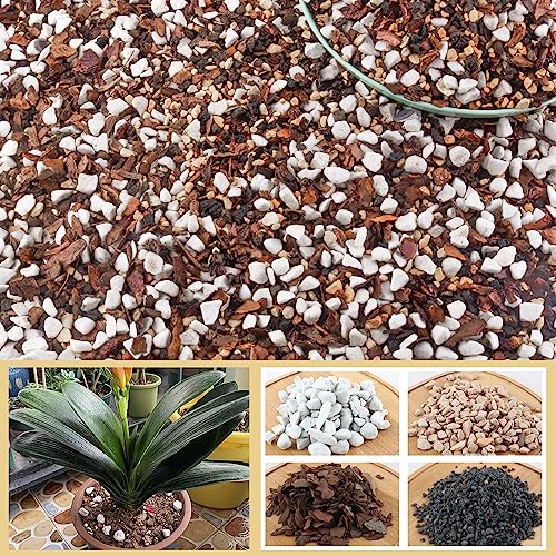 10 Quart Bonsai Soil Mix Lava,Pumice,Pine Bark and Calcined Rock, Natural Organic Mix for Potted Plants… - size: 10qt