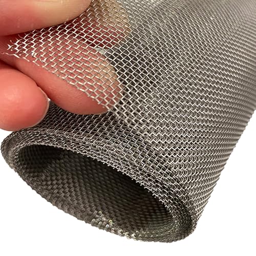 304 Stainless Steel Wire Mesh Screen, 15.7 X 59 Inches, 1mm Hole 20 Mesh | No Rust and Sturdy, Easy to Cut, Heat-Resisting Metal Mesh for Vent, Window Screen Mesh, Cage, Filter Mesh, DIY Projects, etc