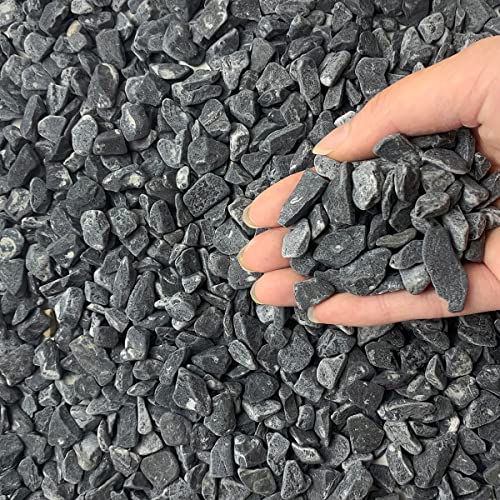 FANTIAN 2 lbs Black Gravel for Plants, 3/8 Inch Stones for Vase | Small Pebbles Decorative Black Rocks for Succulent Plants, Cactus, Bamboo, Paver, Outdoor Garden Landscaping - color: Black Gravel