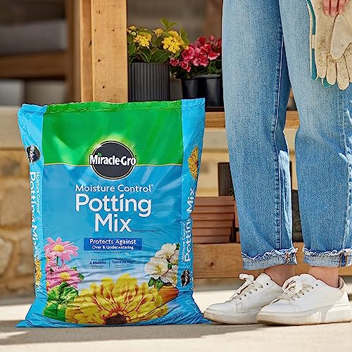 Miracle-Gro Moisture Control Potting Mix, 16 qt. (2-Pack) - size: 2-Pack, style: 16 qt.